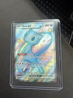 Pokemon TCG Mew EX 216/091 Paldean Fates Shiny Holo Ultra Rare - Image 1
