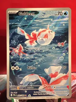 Goldeen IR Holo 087/084 - NM Pack Fresh - Pitch Black ME05 Pokemon Card English - Image 1