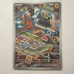 Pokemon TCG Rotom 197/182 Destined Rivals Full Art Holo Card - Image 1