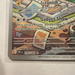 Pokemon TCG Rotom 197/182 Destined Rivals Full Art Holo Card - Image 3