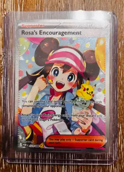 Rosa's Encouragement Trainer Card 123/088 ME: Perfect Order Holographic Pokemon - Image 1
