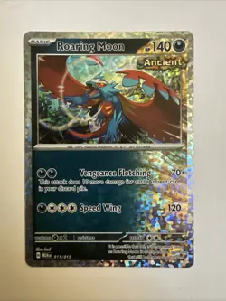 Roaring Moon-Holo -NEW McDonald’s Happy Meal Pokemon Promo Card H M24 En 11/15. - Image 1