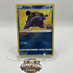 Pokemon TCG - Radiant Blastoise Holo Card Pokemon Go 018/078 NM - Image 1