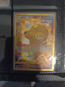 Pokemon Octillery Rapid Strike Battle Style NM Secret Rare Shiny Card 178/163 - Image 1