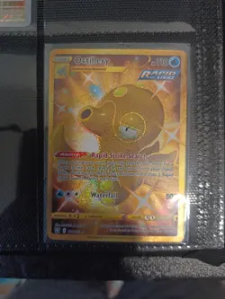 Pokemon Octillery Rapid Strike Battle Style NM Secret Rare Shiny Card 178/163 - Image 2