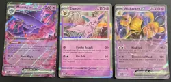 Pokemon Card Lot Alakazam Promo Mismagius EX Espeon Rev Holo PF PE BSP NM 3 Card - Image 1