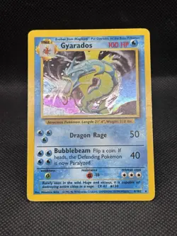 Gyarados 6/102 Holo Rare Base Set Pokemon Card 1999 - Image 2