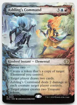 Ashling's Command (Showcase) 330 Rare Lorwyn Eclipsed Magic: The Gathering NM - Image 1