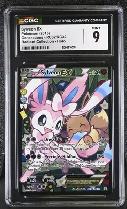 CGC 9 Sylveon EX Generations Radiant (Collection) RC32/RC32 Holo Pokemon Card - Image 1