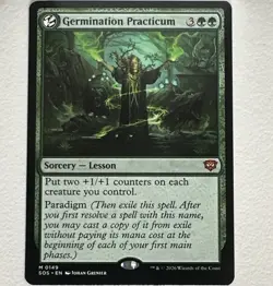 Germination Practicum Strixhaven SOS 0149 MTG Green Sorcery Lesson - Image 1
