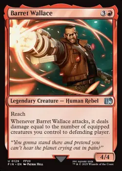 Barret Wallace #129 | MTG | FIN | REGULAR | Lightly Playеd - Image 1