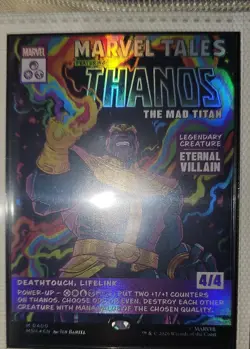 Thanos, The Mad Titan (Borderless) (0400) Marvel Super Heroes Foil - Image 2