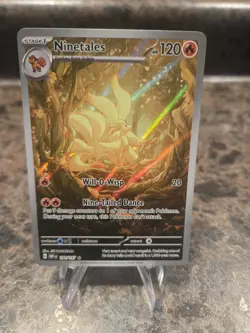 Pokemon TCG Ninetales Illustration Rare Full Art 199/197 ENG 120 HP Holo - Image 1