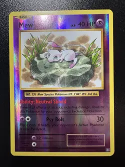 Mew 53/108 Evolutions Holo Foil Rare XY Pokemon TCG Card NM - Image 1