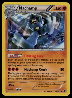 Machamp 46/111 Holo Rare Furious Fists Pokemon Lightly Played - Image 1