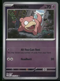 Pokemon Pitch Black Slowpoke 029/084 Reverse Holo - Image 1