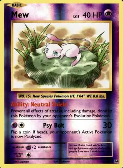 Pokemon TCG XY - Evolutions #53/108 Mew Reverse Holo - Image 1