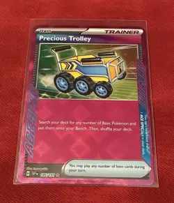 Pokemon TCG Precious Trolley 185/191 Sv08: Surging Sparks Holo - Image 1