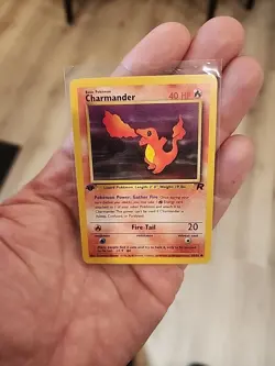 Pokemon Charmander Card Basic 40 HP Fire Tail Attack 1st Edition - Image 4