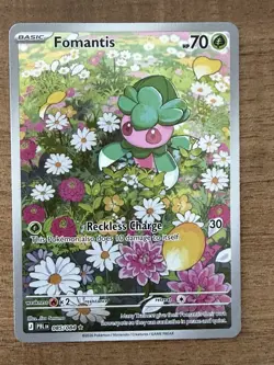 Fomantis 085/084 Pokemon TCG Pitch Black Illustration Rare English - Image 1
