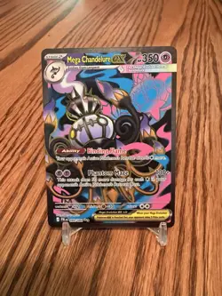Pokemon Mega Chandelure EX 099/084 - Pitch Black - Full Art NM In Hand - Image 1