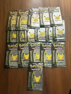 Pokemon Anniversary Celebrations! 17x 25th BOOSTER PACK SEALED BRAND NEW - Image 1