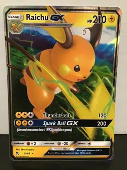 Raichu GX 20/68 Ultra Rare Holo Pokemon Hidden Fates - Image 1