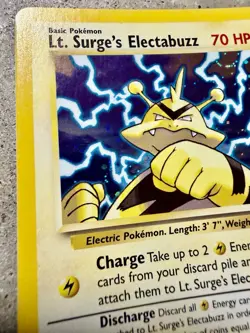 Pokemon Lt. Surge’s Electabuzz 6/132 Holo Rare Gym Heroes Unlimited WOTC 2000 - Image 4