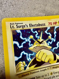 Pokemon Lt. Surge’s Electabuzz 6/132 Holo Rare Gym Heroes Unlimited WOTC 2000 - Image 5