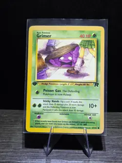Grimer 57/82 Common Team Rocket Pokemon 1st Edition LP - Image 1