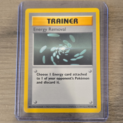 Pokemon TCG Energy Removal Base Set Shadowless Regular EN 1999 92/102 - Image 1