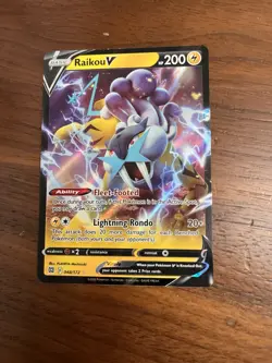 Pokemon TCG Raikou V 048/172 Brilliant Stars Holo Ultra Rare - Image 1