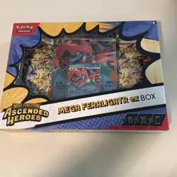 Pokemon TCG Mega Evolution Ascended Heroes Mega Feraligatr ex Box Sealed - Image 1