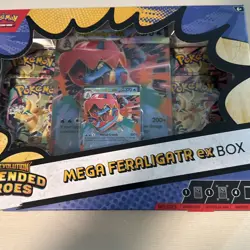 Pokemon TCG Mega Evolution Ascended Heroes Mega Feraligatr ex Box Sealed - Image 3