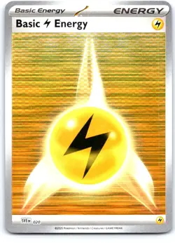 Basic Lighting Energy 020 Scarlet & Violet Energies Pokemon Reverse Holo NM - Image 1