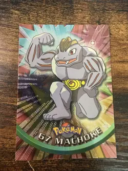 Pokemon #67 Machoke Holo Topps 1999 MP - Image 1