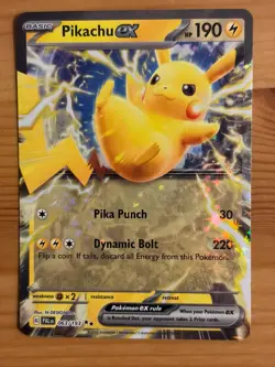 Pikachu EX 063/193 Holo NM - Paldea Evolved 2023 - Pokemon TCG - Image 1