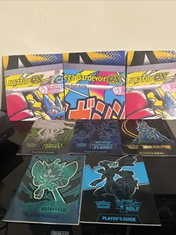 Lot Of 5 Pokemon ETB Players Guide + 3 Posters - Image 1