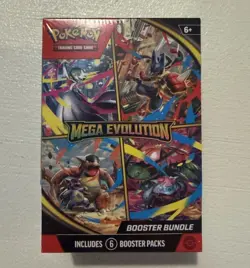 Pokemon TCG Mega Evolution Booster Bundles New Sealed 6 Packs - Image 1