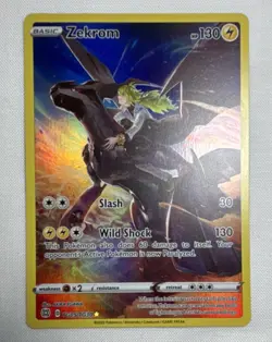 Pokemon Company Zekrom TG05/TG30 Brilliant Stars TG Holo Full Art Ultra Rare Eng - Image 1