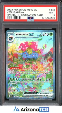 Pokemon 2023 Venusaur ex 198/165 Special Illustration Rare 151 PSA 9 - Image 1