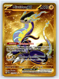 Miraidon ex 253/198 Hyper Rare Scarlet & Violet Pokemon Holo Lightly Played - Image 1
