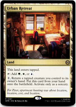 Urban Retreat [Marvel's Spider-Man] MTG Magic NM/M 🌳⚪💧 *Ships Meow!* - Image 3