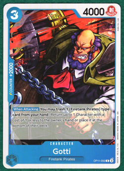 Gotti - A Fist of Divine Speed OP11-050 - One Piece CCG Card - Image 1