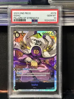 One Piece Issho OP03-078 SR 2023 Pillars Of Strength PSA 10 ALT ART - Image 1