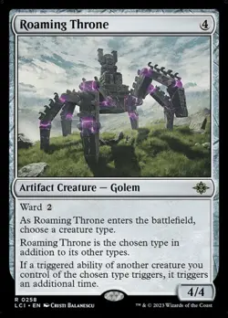 Magic the Gathering MtG The Lost Caverns of Ixalan Rare Roaming Throne #258 - Image 1