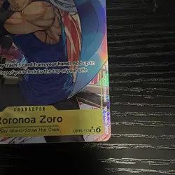 Bandai One Piece Card Game Roronoa Zoro OP15-113 SR Alt Art Foil English 6000 - Image 5