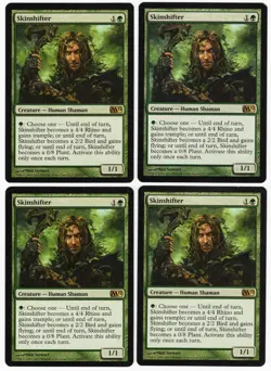 Skinshifter x4 4x Core Set 2012 PLAYSET Green Rare Creature MTG NM AZ1 - Image 1