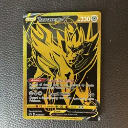 Zamazenta V SWSH077 Gold Holo Black Star Promo Card - Image 1