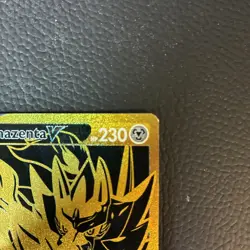 Zamazenta V SWSH077 Gold Holo Black Star Promo Card - Image 2